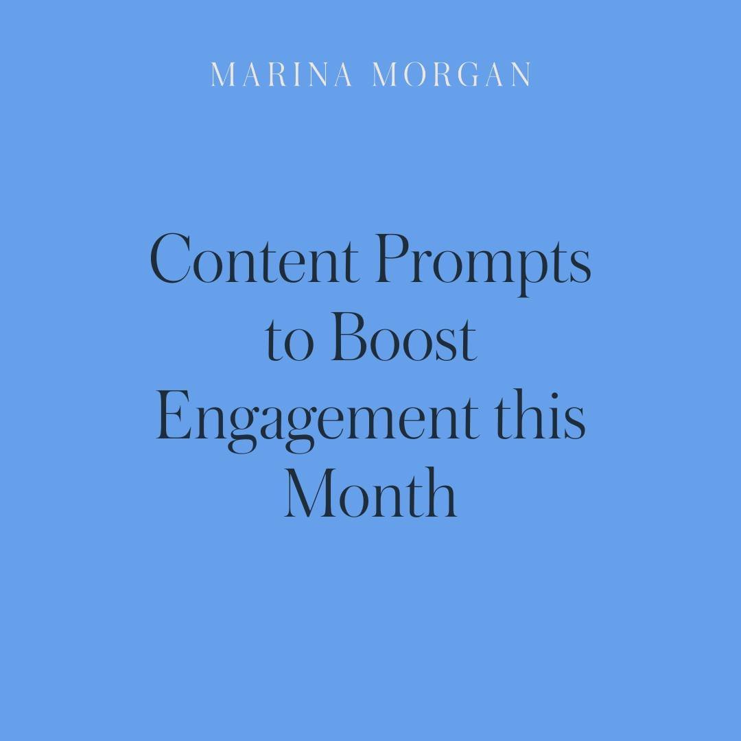 Sometimes the hardest part is just getting started! Every month, we like to give you content prompts to help spark some creativity and boost your engagement. 

Are you ready to grow your Instagram and rock it on social media? Our Instagram Masterclas