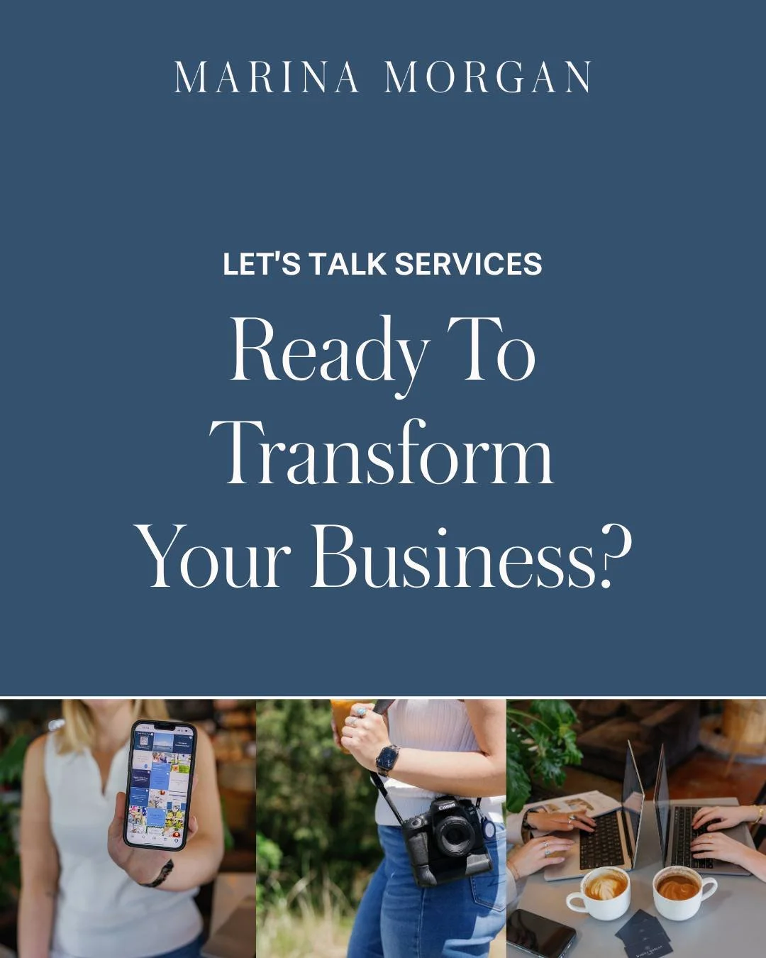 So, what does a marketing agency ACTUALLY offer? Well, here's a little bit of what we do here at MMM... 💻➡️

From social media management to email marketing, our goal remains the same: help your business meet yours. 👏

Whether we are taking over yo