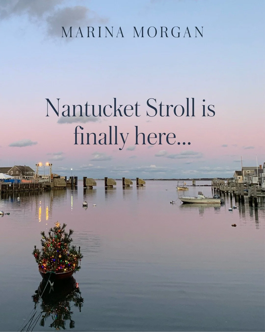 Stroll Weekend is finally here, Nantucket! 🎉 I am so excited to be here on island celebrating the holiday season with friends and family. ❤️🎄

You can find me today strolling around town, shopping at Santa's Marketplace, and even hosting an excitin