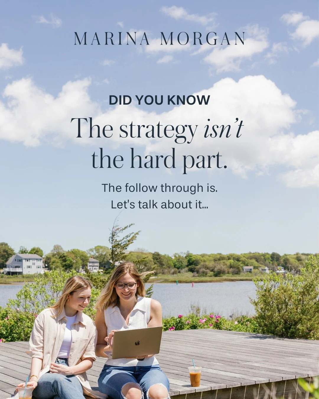 Everyone thinks that building a strategy is the hardest part, but the real challenge is following through and staying consistent. 🤷&zwj;♀️

Yes, while there are a lot of steps to building a strategy... The hardest part doesn't start until later. 

W