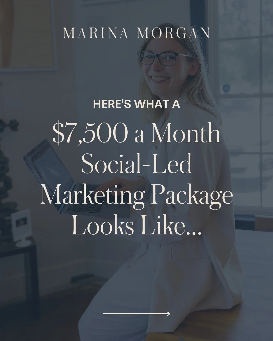 Ever wonder what a $7,500 a month social-led marketing package looks like? Let's break it down...👀

For starters, this package isn't just posting to post. (That's not our style! 😉) Instead, this package focuses on your marketing ecosystem as a whol
