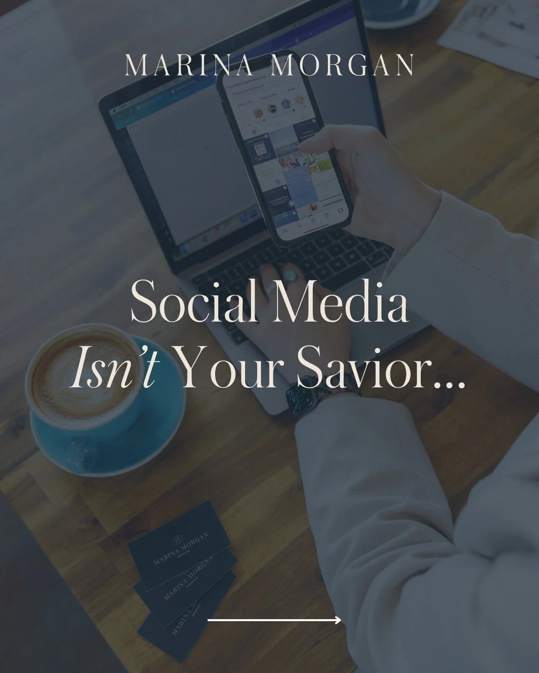 Social media ISN'T your savior. 🚨❌

The common misconception is that social media will fix everything. That's not true. It won't save a broken online shop or sales funnel. It won't help you sell a product that doesn't solve a problem. 

BUT, when us