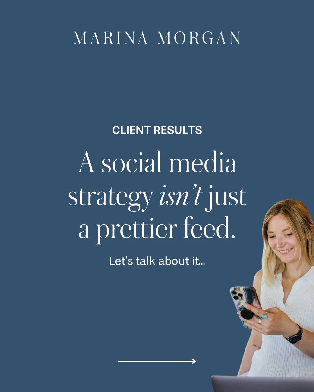 Common misconception? A social media strategy is only about a "prettier" feed. ❌📱

While there's no denying a strategy can help give your feed a nice glow-up, it's SO much more. It's the difference in a post going from no views to actually