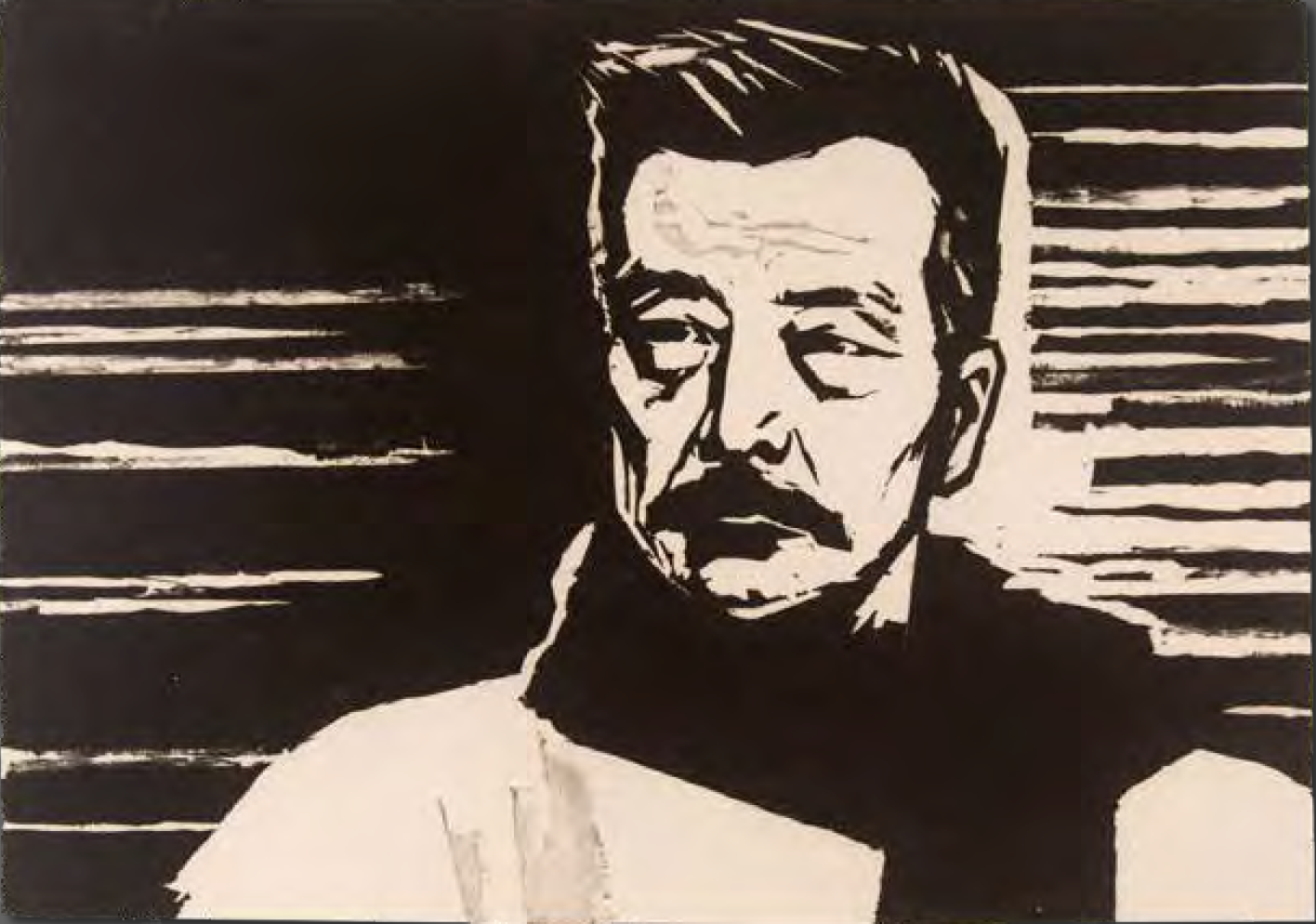 06.
Zhao Yannian (1924-2014)
Portrait of Lu Xun 
1961
Woodblock print
30 x 42 cm