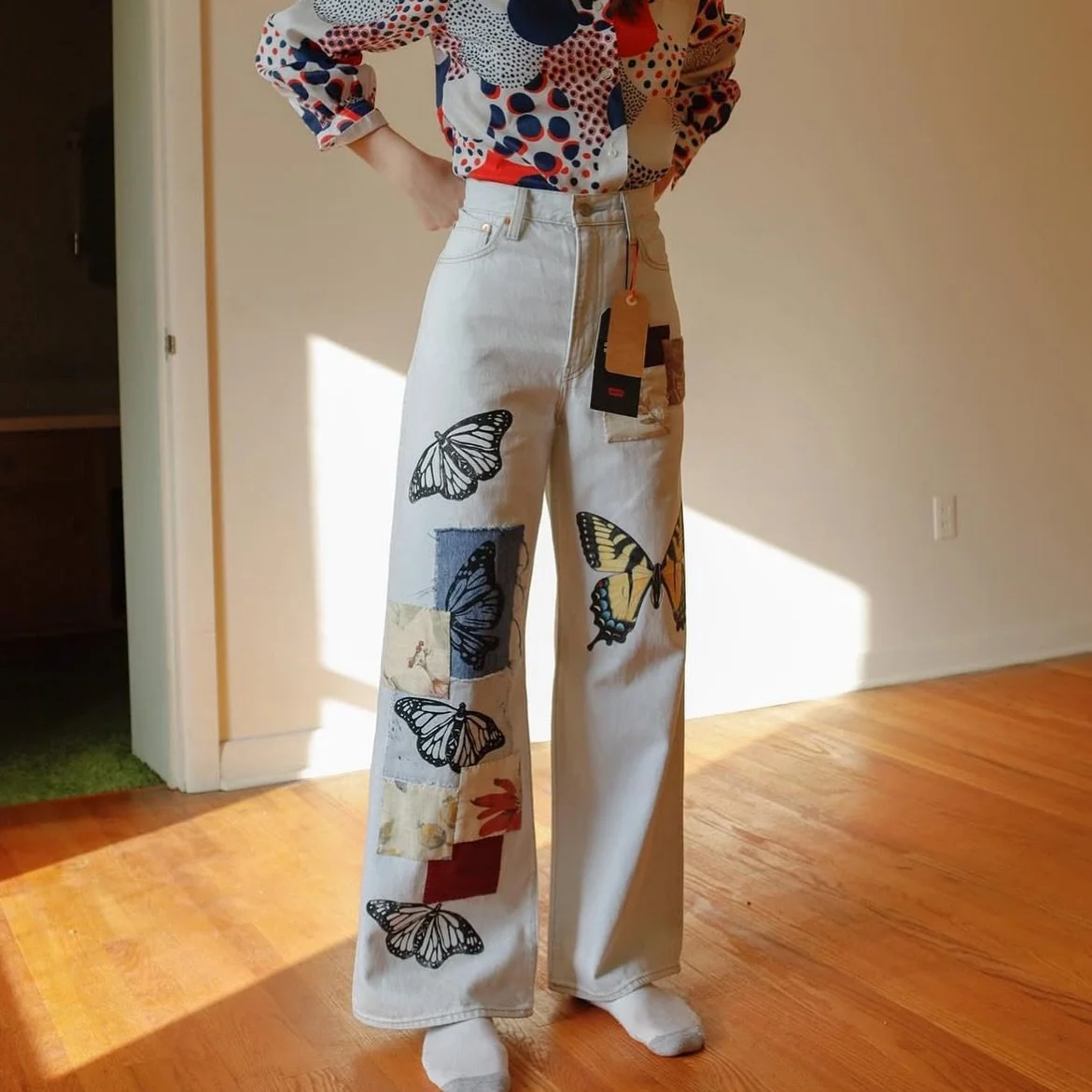 LIAM SEITZ
@shopcalico_
Liam&rsquo;s up-cycled, natural fiber clothing is wearable artwork. His talents are impressive, his creations wow customers with their attention to detail, and he might just be one of the nicest people we know! Patchwork, bloc