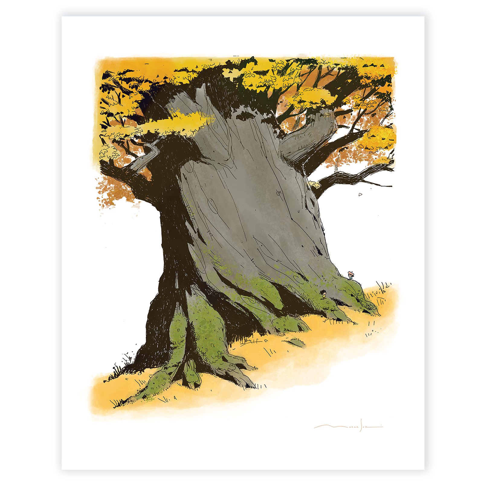 Ginkgo ' Massive' Print
