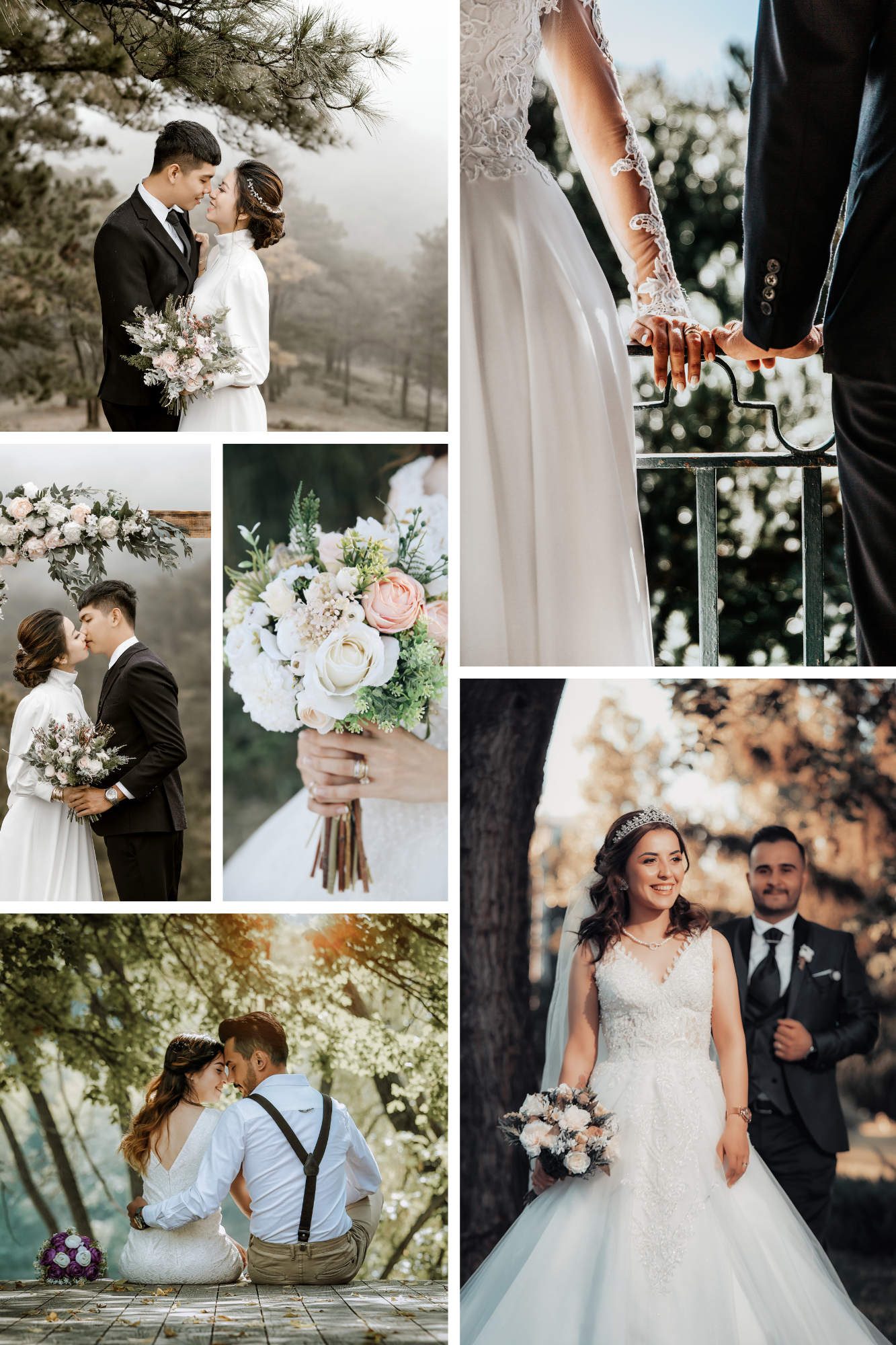 White Simple Wedding Invitation Photo Collage (Portrait).png