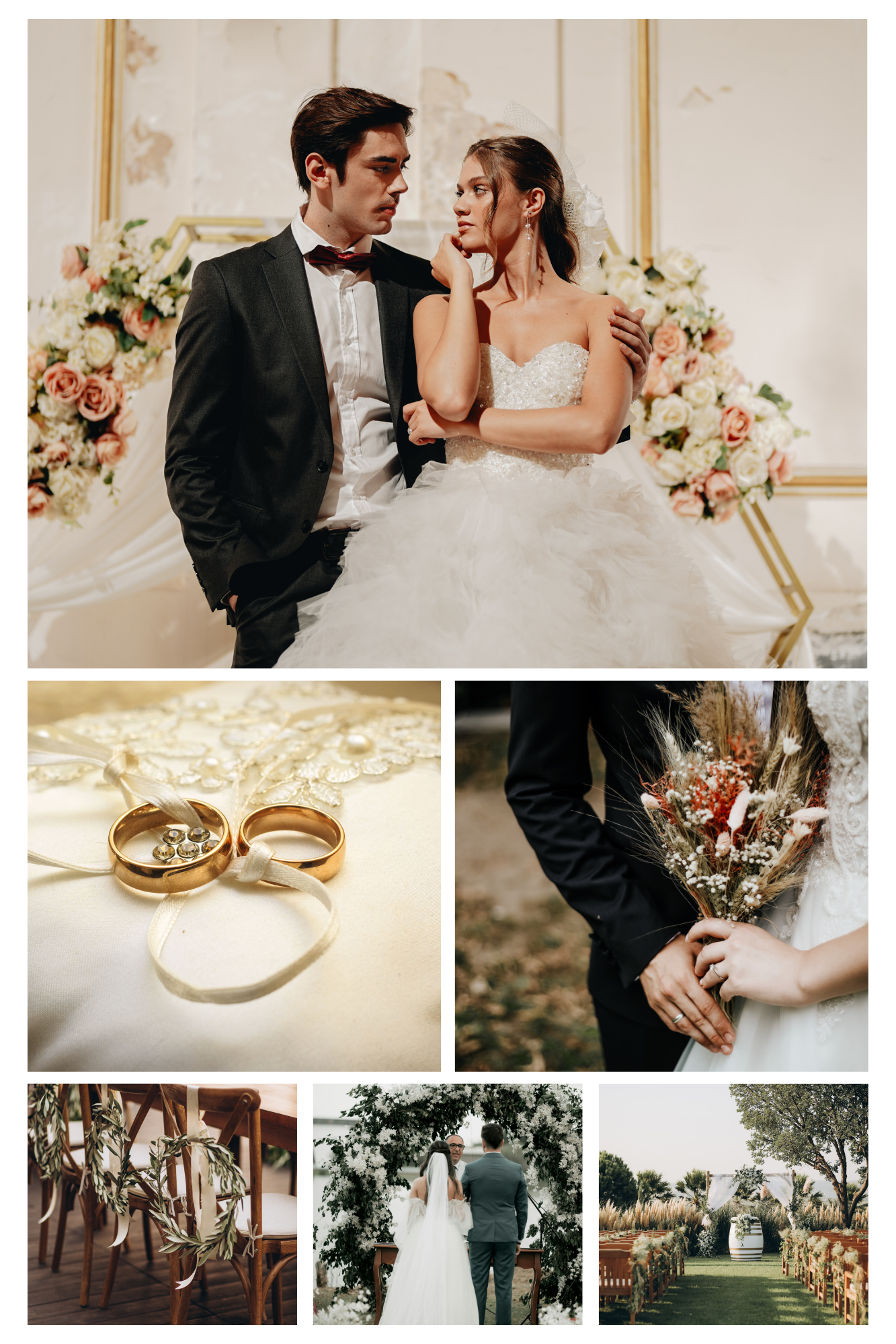 White and Gold Elegant Wedding Photo Collage.png