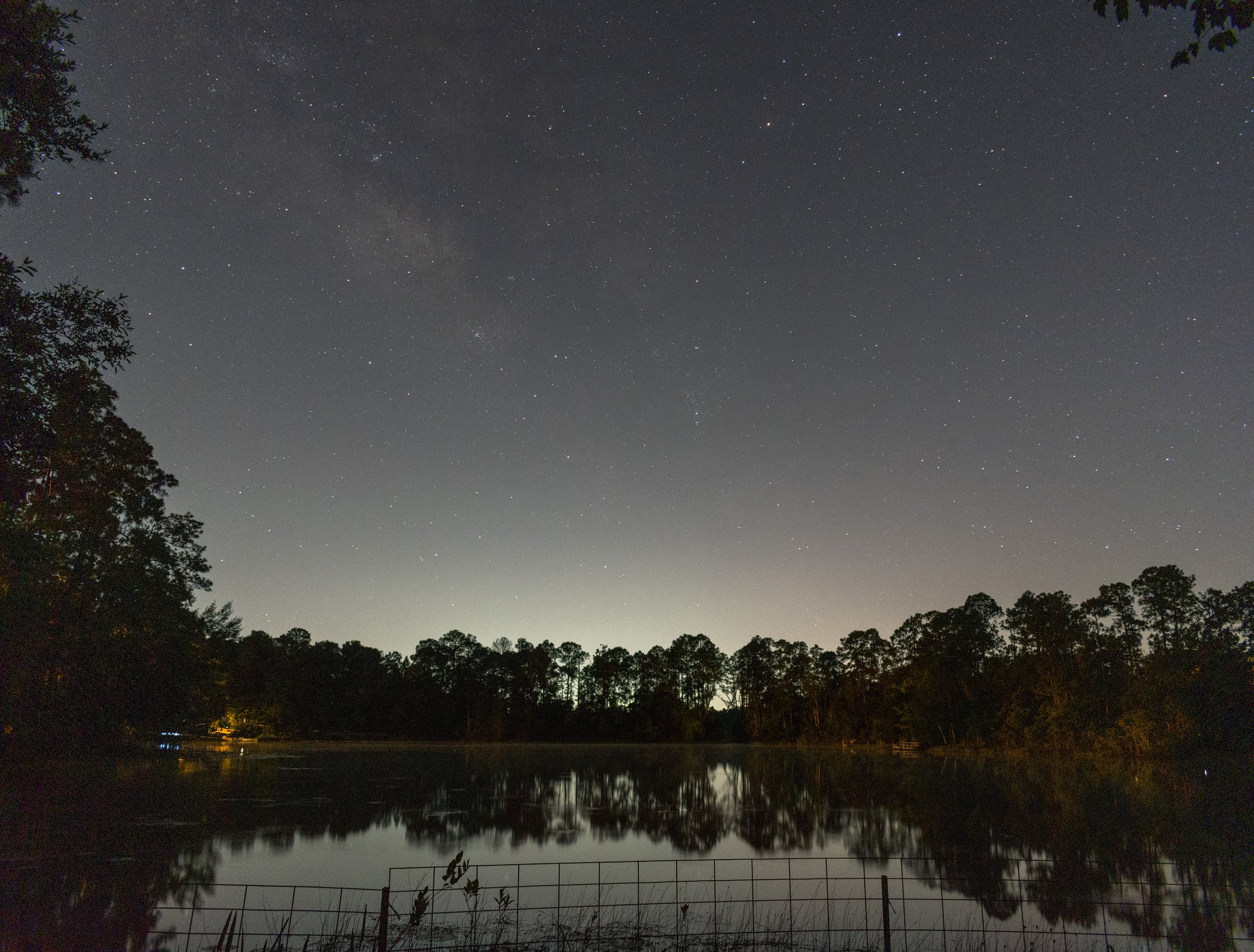 My first image of our lake in 2022, shortly after starting my Milky Way photography journey.