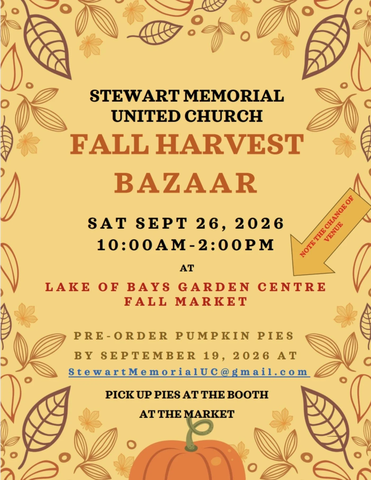 Stewart Fall Harvest Bazaar