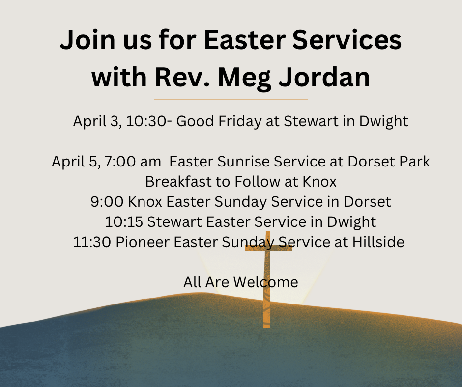 Good Friday Service at Stewart, 10:30 am