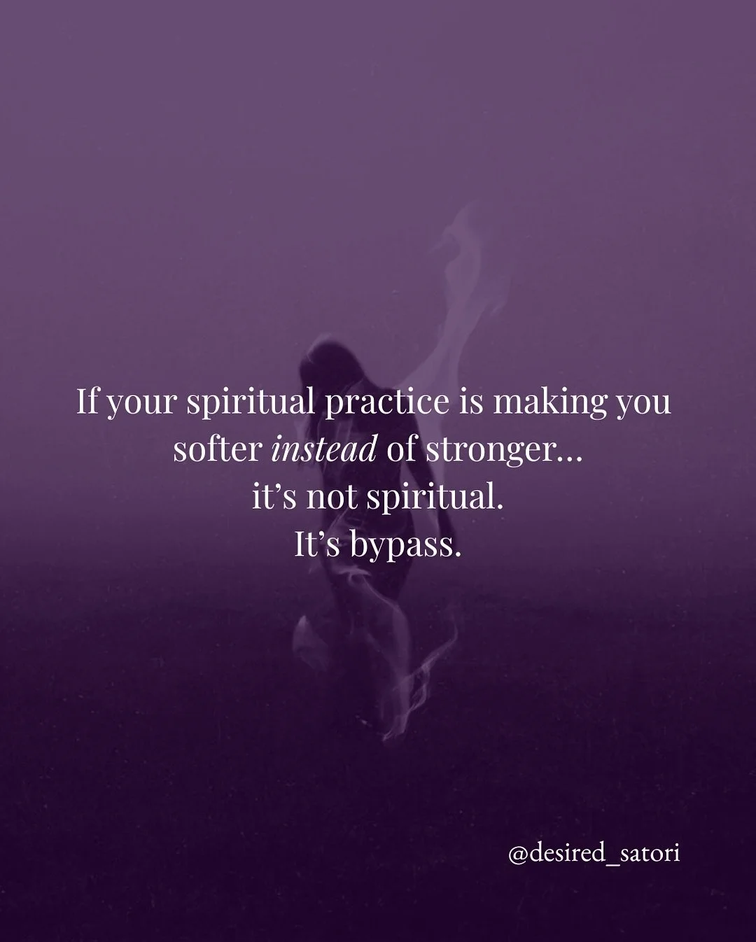 Spirituality was never meant to be an escape route.
It was meant to be an initiation into your body, your voice, your truth.

But many women have been tricked into believing the feminine is about being light, airy, endlessly available, endlessly &ldq