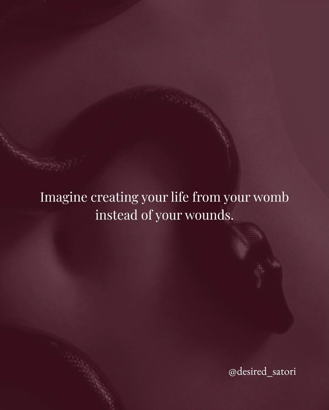 Your womb is not poetic metaphor.
She is the original altar, the first portal of creation, the seat of your soul&rsquo;s memory.

She holds:
Your power
Your desires
Your truth
Your rhythm
Your capacity
Your magnetism
Your blueprint
Your destiny

But 