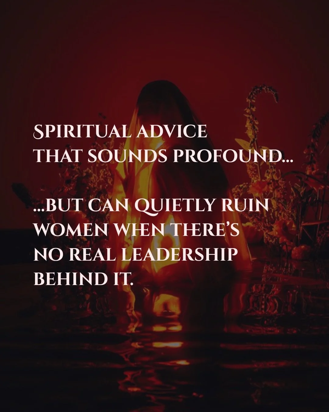 Hot take?

The spiritual industry has accidentally created a generation of women who feel deeply important&hellip;

&hellip; But completely unequipped.

They&rsquo;ve been told:

You&rsquo;re gifted.
You&rsquo;re meant for more.
You&rsquo;re here to 