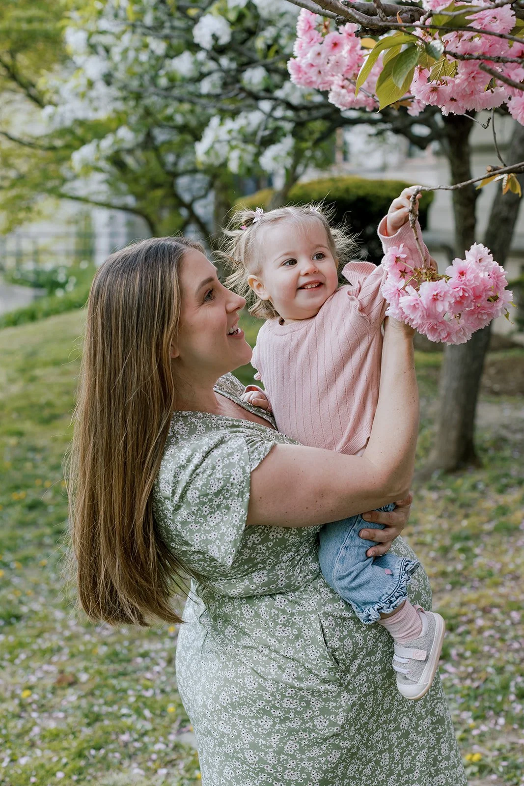Cherry Blossom Photoshoot in Tarrytown, NY