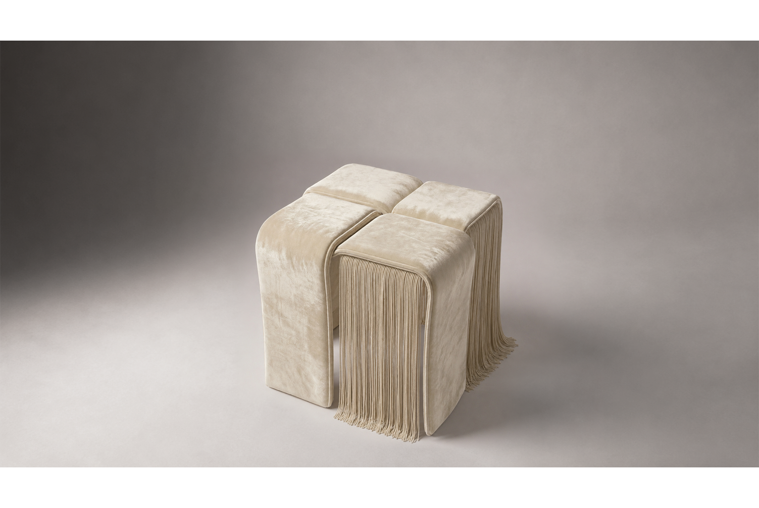 WEAVING STOOL 02 - FRINGE