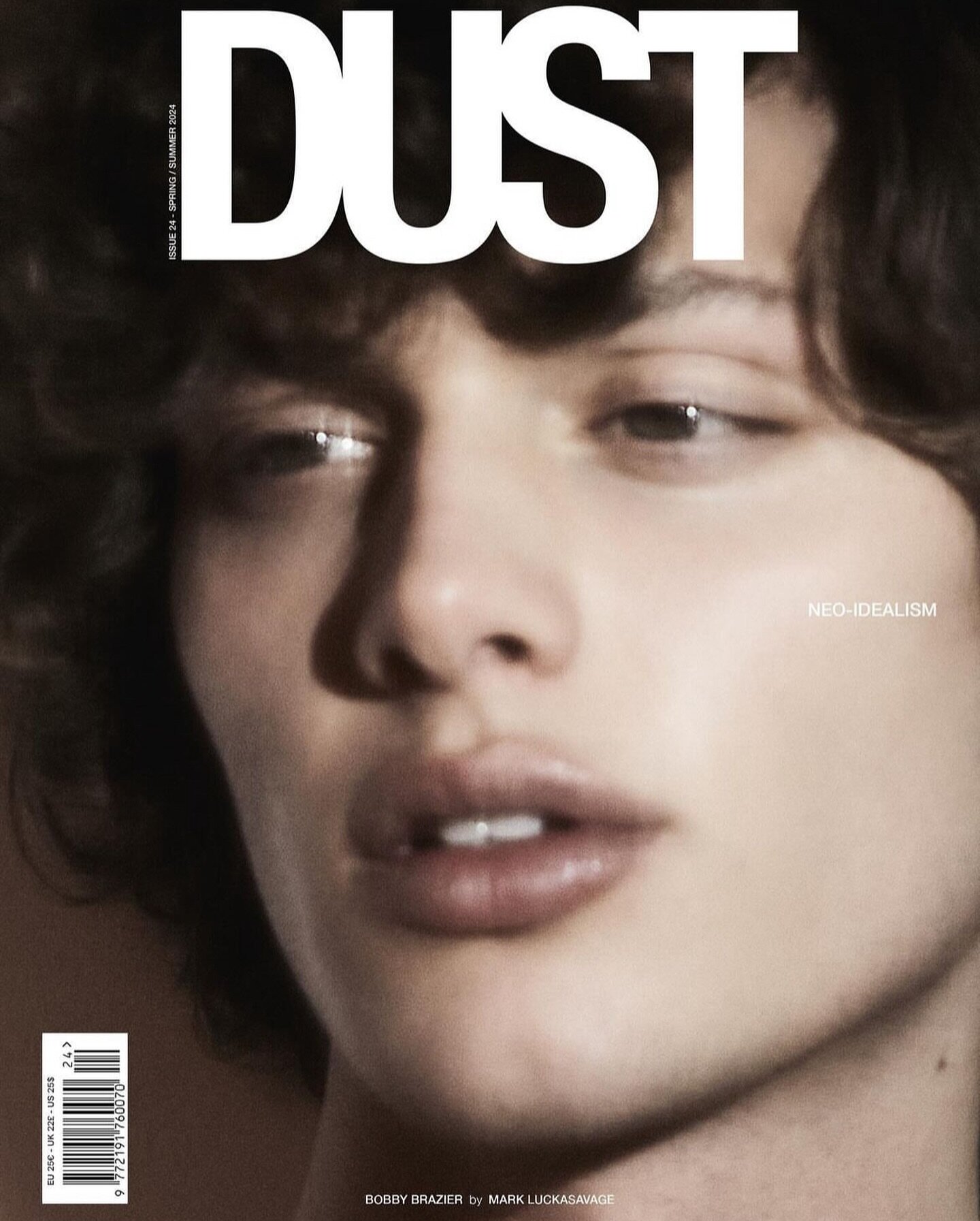 DUST MAGAZINE ISSUE 24 
SPRING SUMMER &lsquo;24 
&lsquo;NEO-IDEALISM&rsquo; 

Bobby Brazier @bobbybrazier // @unsignedgrp
Photography @markluckasavage at @thegoodcompanyreps 
Styling @niiccotorelli
Hair @kim_rance at @lgamanagementbeauty
Make up @pat