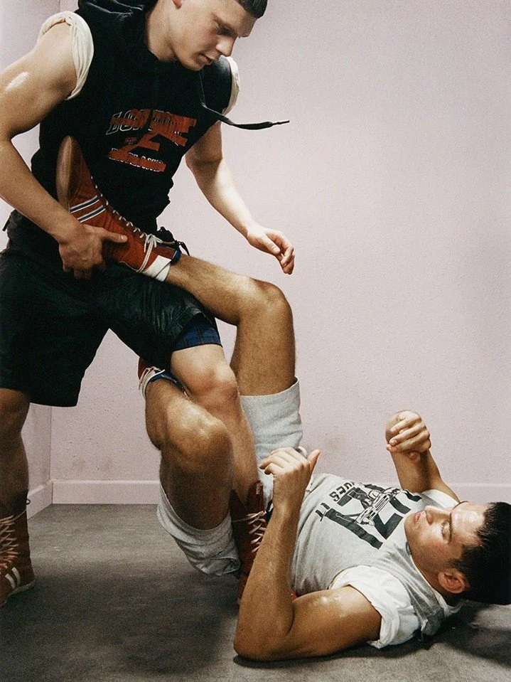 Photographer: Sophie Jones @sophographylondon @kintzing_
Fashion Director: Charlotte Roberts @charlotte_roberts
Make Up Artist: Athena Paginton @athenapaginton @futurereps 
Hair &amp; Grooming: Nat Bury @datbarbernat using @jomalonelondon for @Leftsi