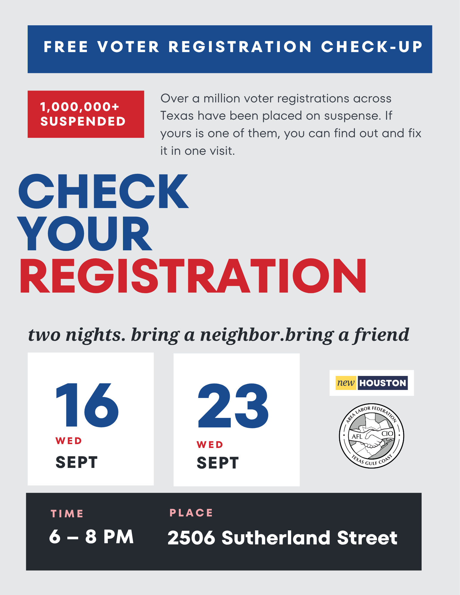 Check Your Registration Event