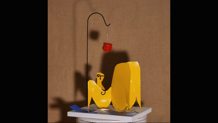Yellow Figure Sunbathing ss.gif