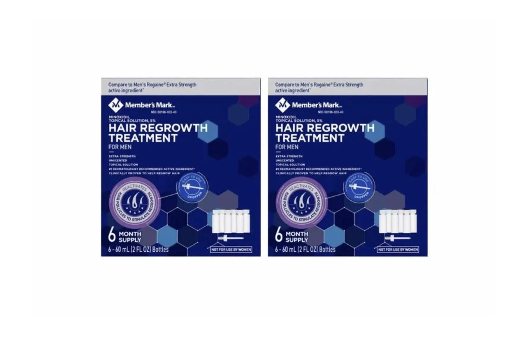 MEMBERS MARK 5% MINOXIDIL SOLUTION - 12 MONTH SUPPLY
