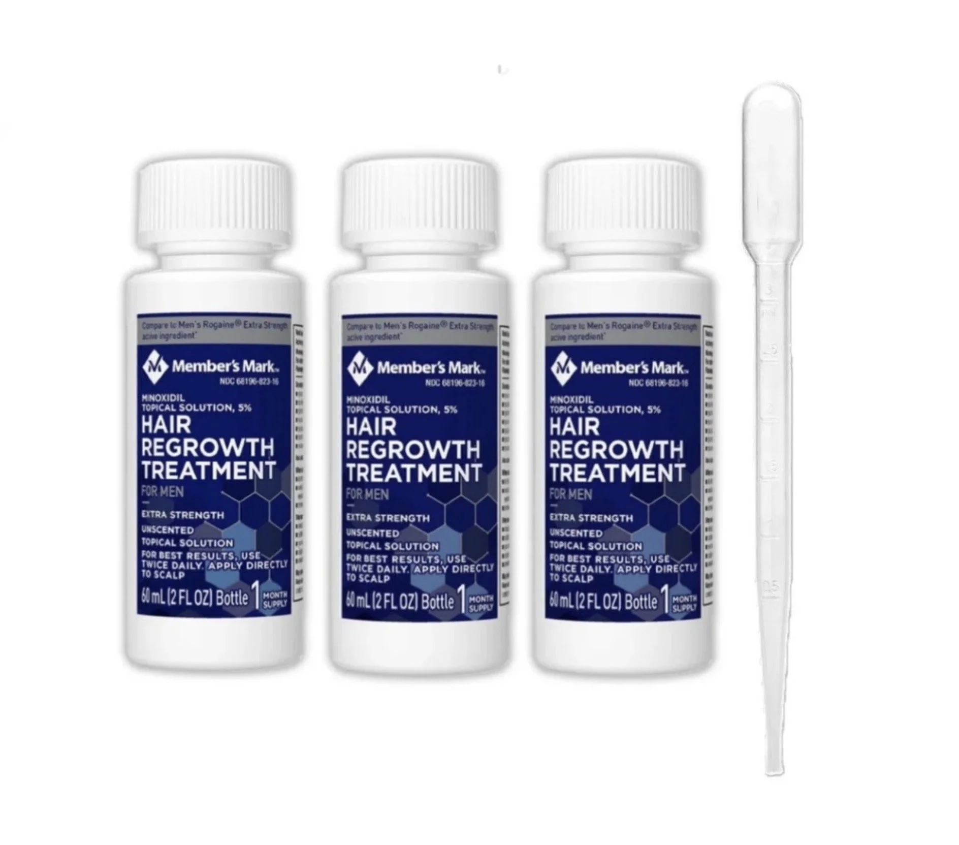 MEMBERS MARK 5% MINOXIDIL SOLUTION - 3 MONTH SUPPLY