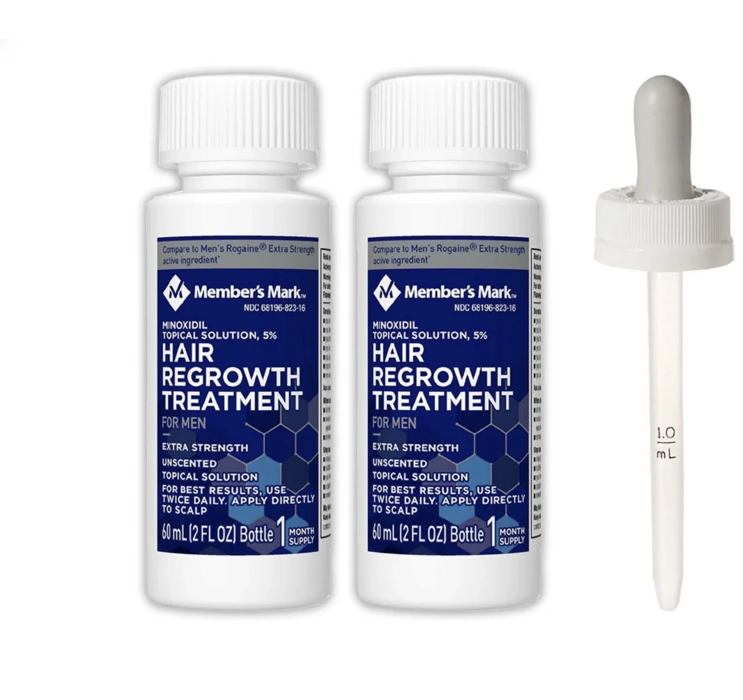 MEMBERS MARK 5% MINOXIDIL SOLUTION - 2 MONTH SUPPLY