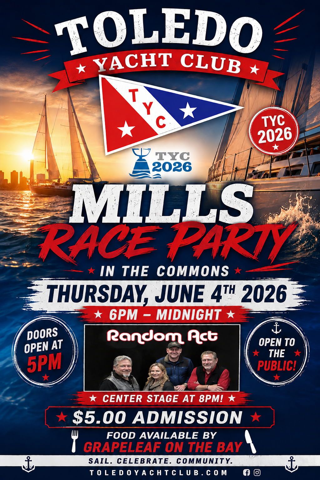 Toledo Yacht Club 2026 Mills Race!
