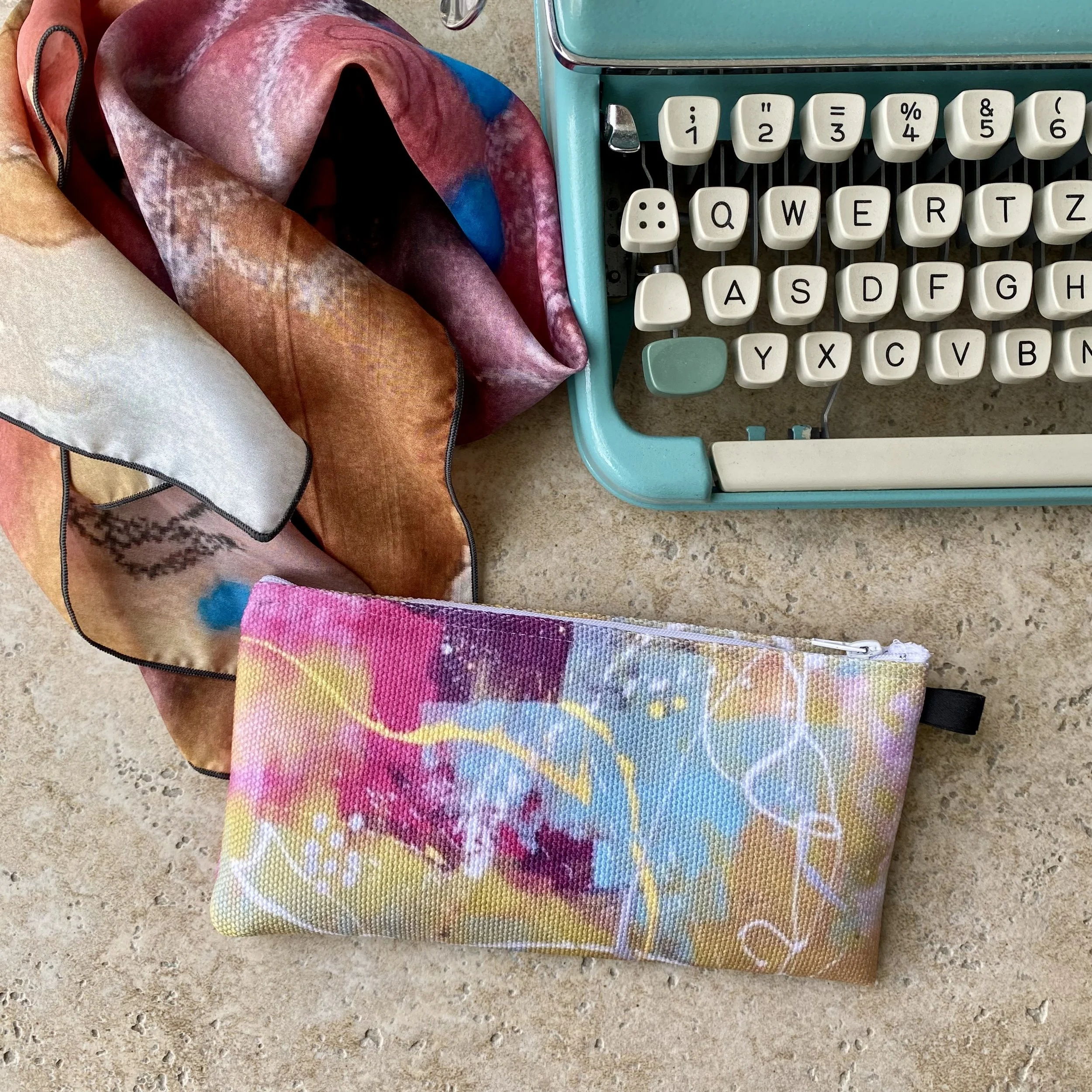 Ripples of Delight Pencil Pouch with Scarf 2.jpg