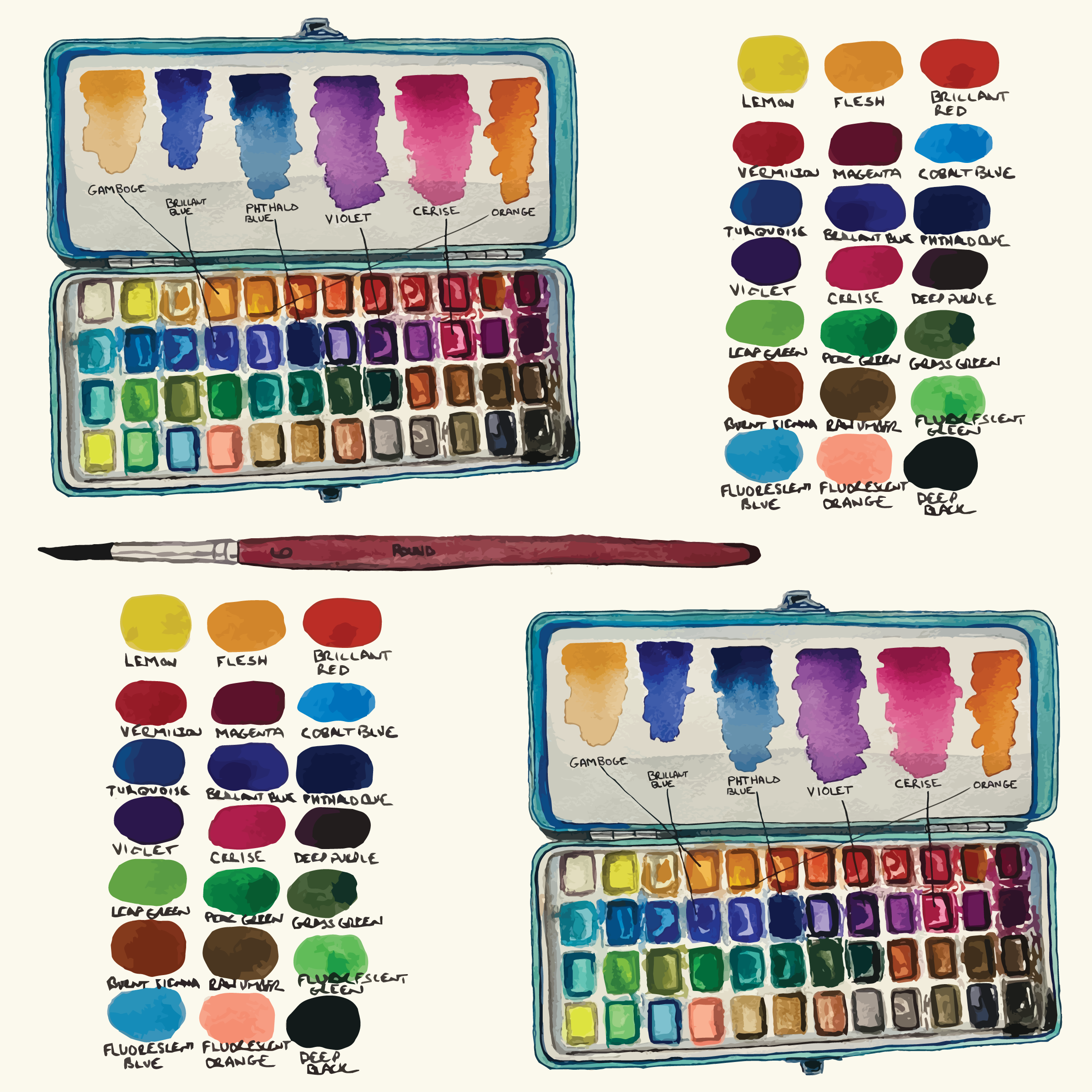 Tuesday Night Watercolor Class on Zoom in March