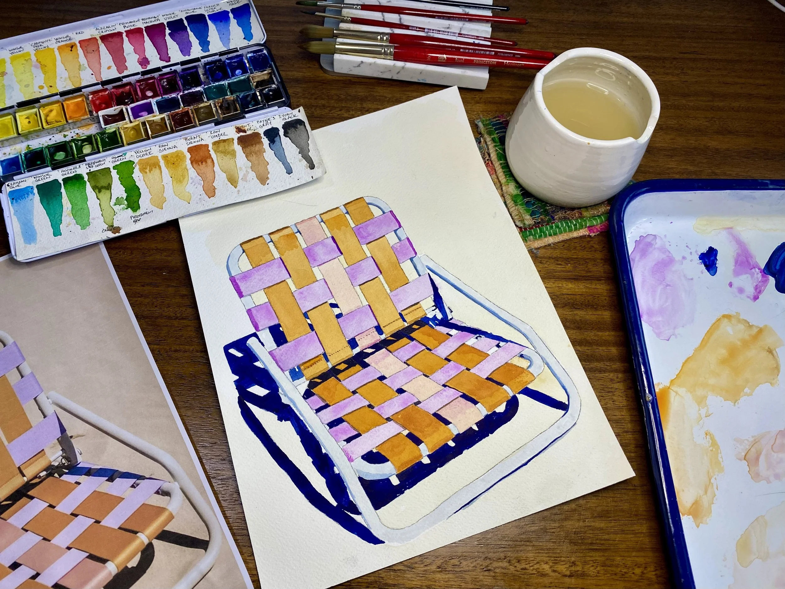 In Person Beginner  Watercolor Class With Alisha Wielfaert at Marshall Muse Gallery