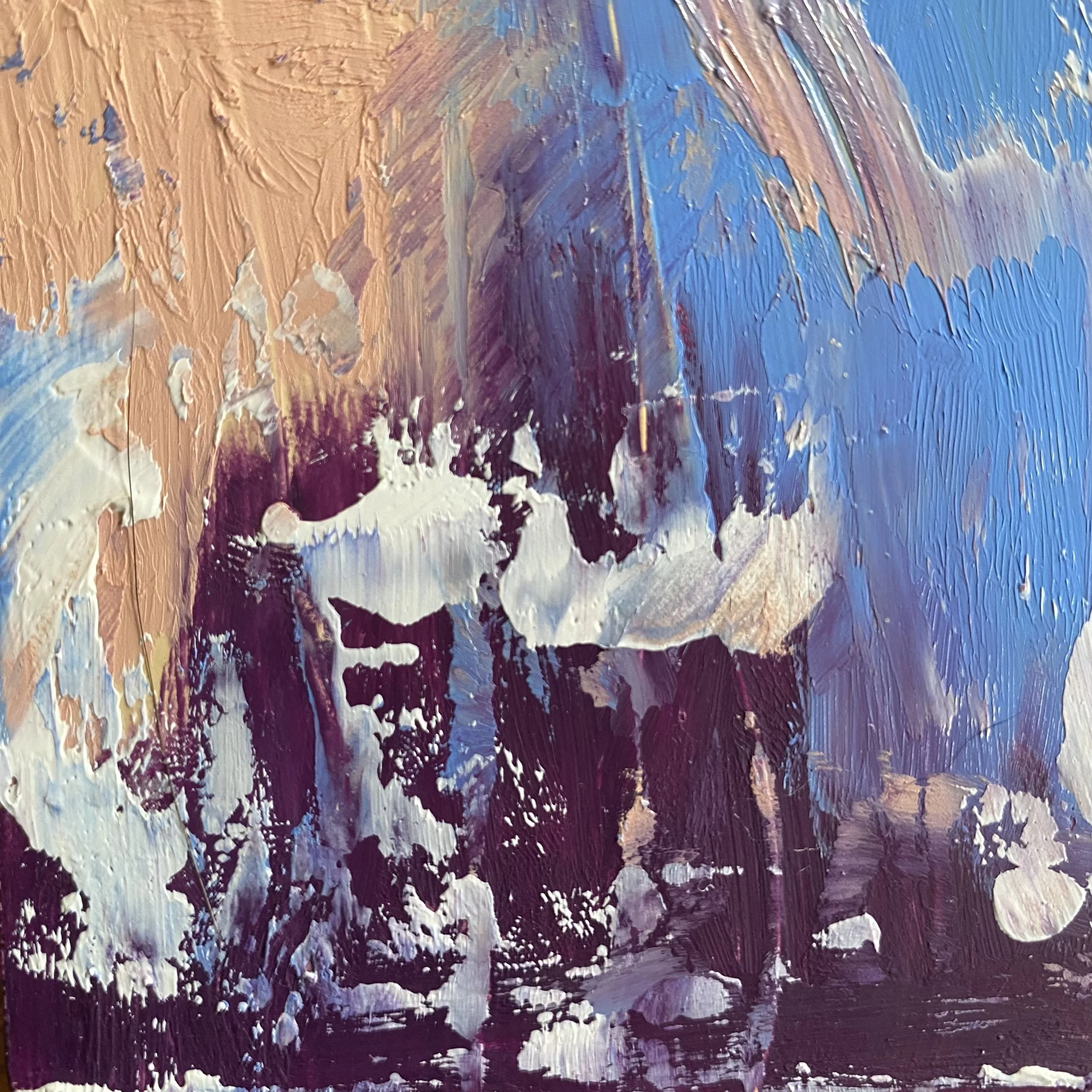 Prayers for Creatives No. 25 | 3x3 | Original Abstract Art