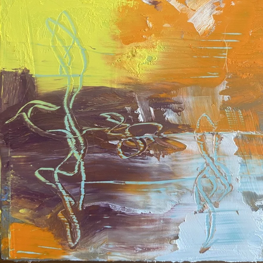 Prayers for Creatives No. 35 | 3x3 | Original Abstract Art