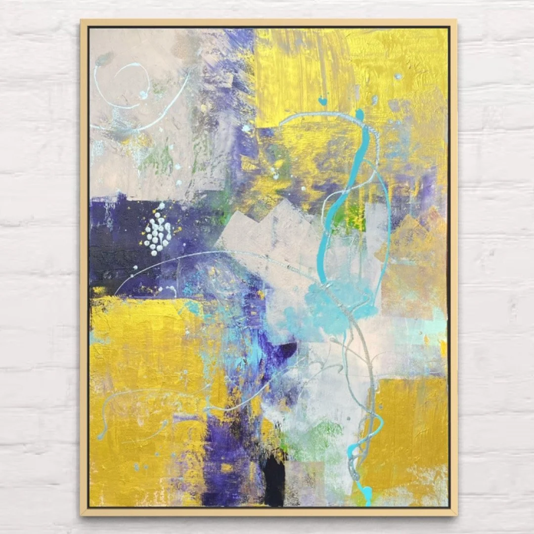 Still Becoming 36 x 48 Abstract Acrylic on canvas