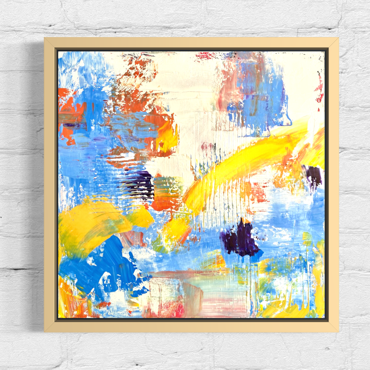 Under The Same Stars 18x18 Mixed Media Original