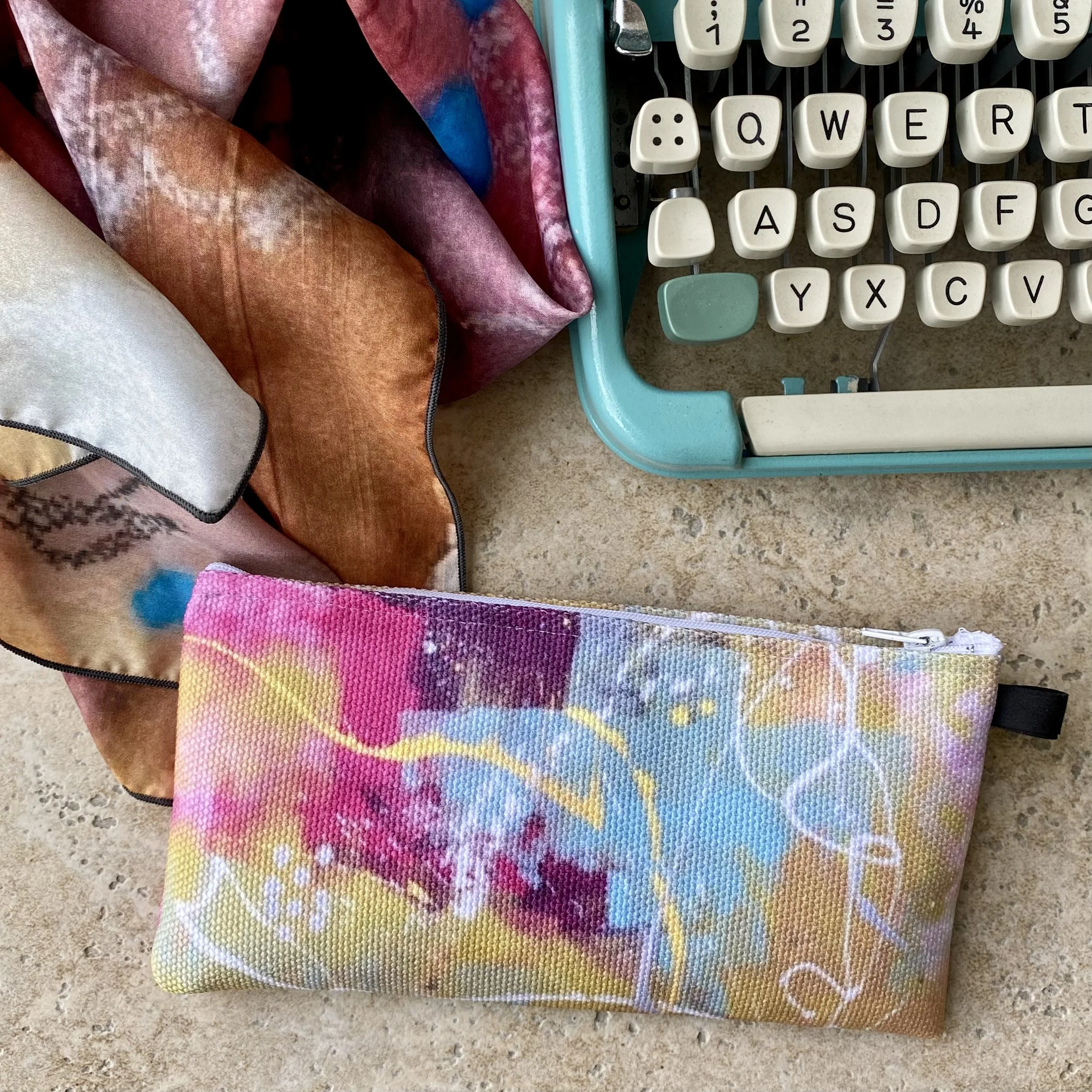 Ripples of Delight Pencil Pouch with Scarf 1.jpg