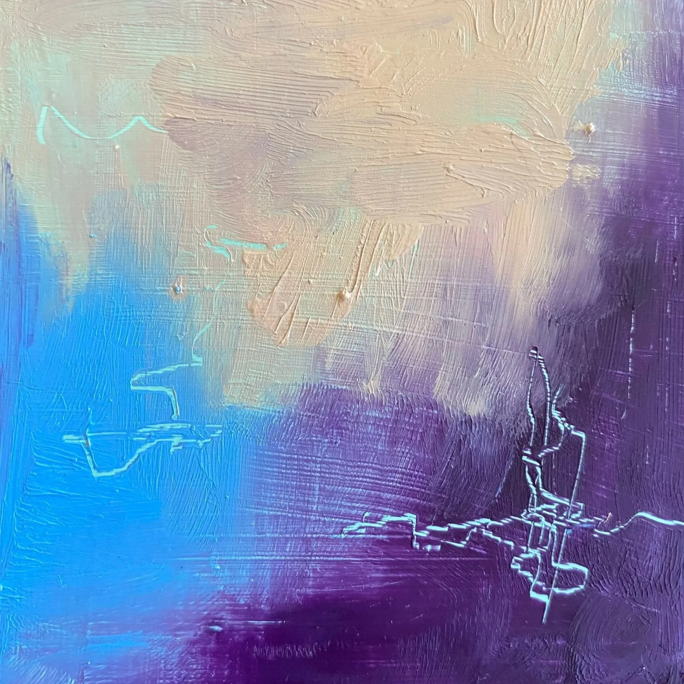 Prayers for Creatives No. 1 | 3x3 | Original Abstract Art