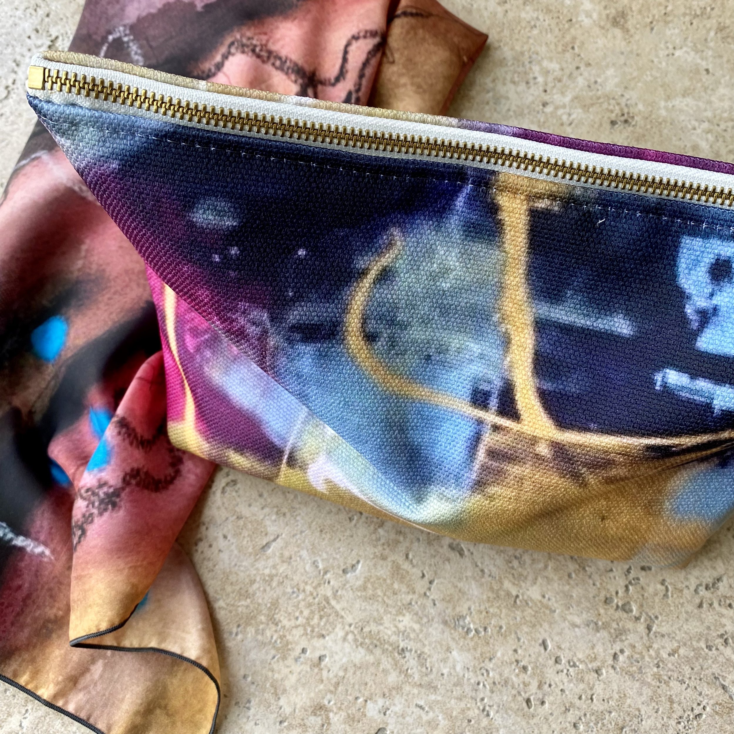 Ripples of Delight Toiletry Bag with Scarf.jpg