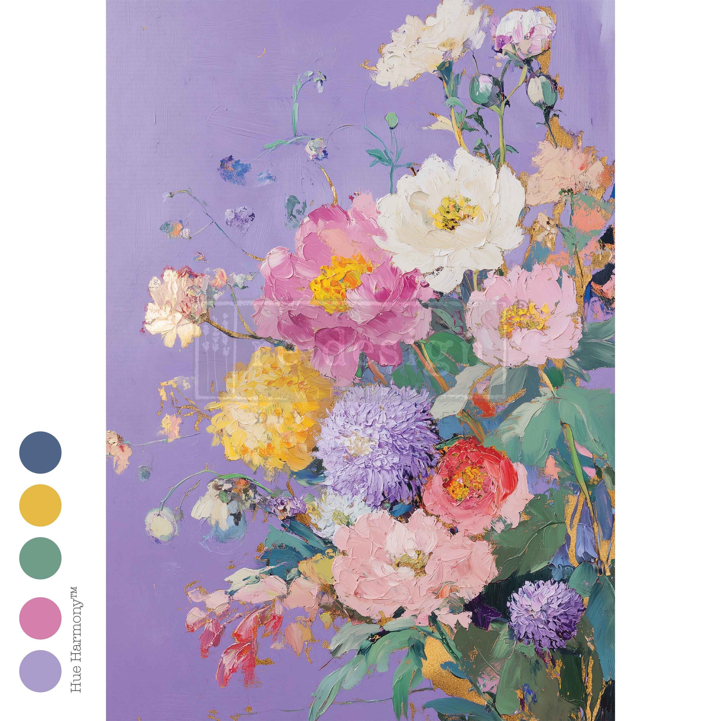 Lilac Serenade Decoupage Fiber