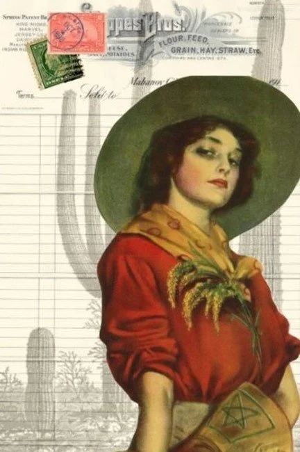 Cowgirl Decoupage Tissue