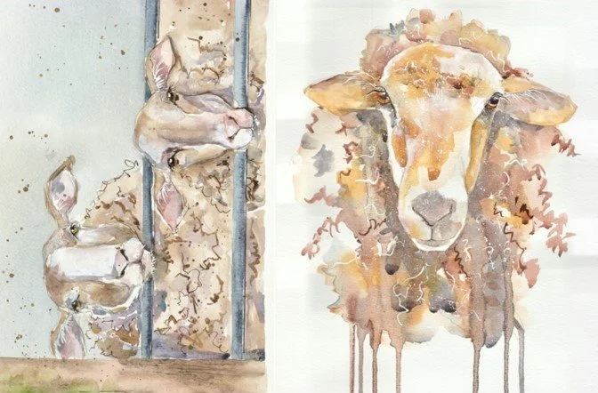 Sheep Decoupage Tissue