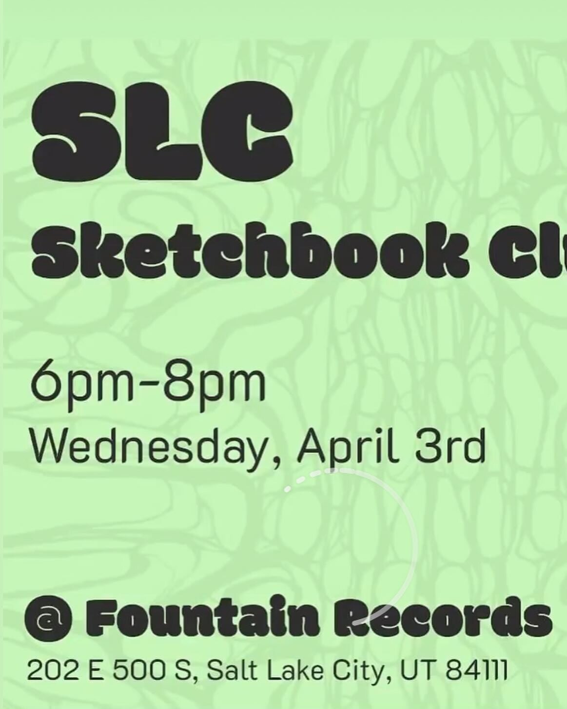Every Wednesday we host @slcsketchbookclub 6-8, and we have a fun JNGL DJ Session 3-7pm with @nicajoeespresso and several awesome DJs like @ingsharp @andydoorss @netsylph come by !!