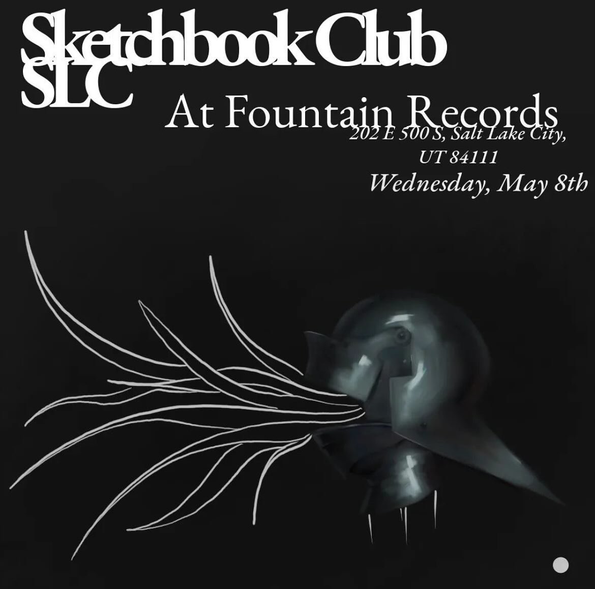 Every Wednesday evening join @slcsketchbookclub 6-8pm !