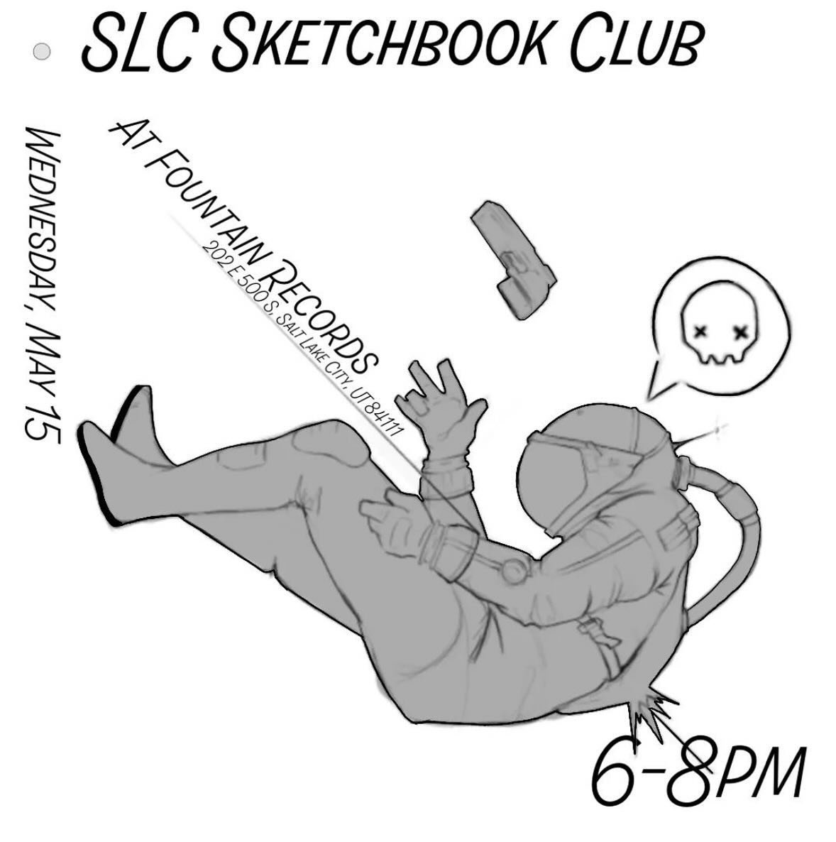 Join us Wednesday with @slcsketchbookclub 6-8pm for some music and sketching!