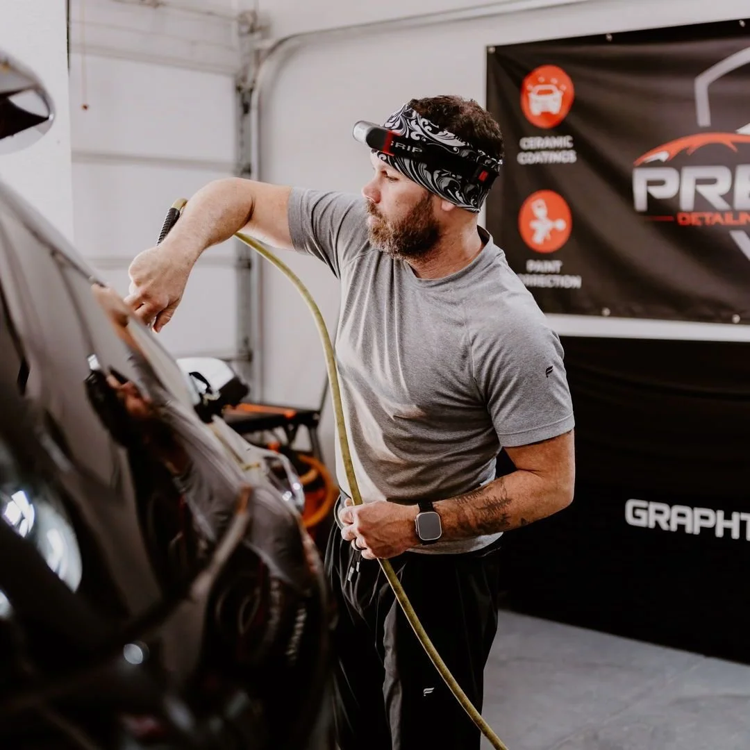 One of the most common questions we get: How long does paint correction take? ❓ The answer depends on the condition of your vehicle&rsquo;s paint. On average, it can take anywhere from 8 to 20 hours to achieve perfection. Our team carefully inspects 