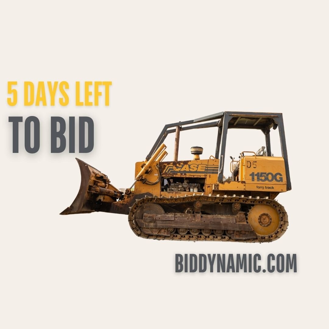 5 DAYS! Our Year-End Equipment Auction ends Dec. 19 @ 10 AM
BidDynamic.com/equipment-auction-pa