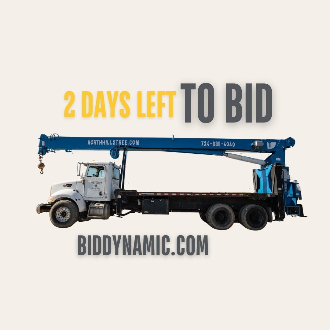 2 DAYS! Need a to kick the tires a little longer, figuratively or literally? You still have time! Come on out to the preview tomorrow, Monday, December 18 from 3 to 5 PM at 3203 Glades Pike Somerset, PA.

Bidding ends Tuesday @ 10 AM at BidDynamic.co
