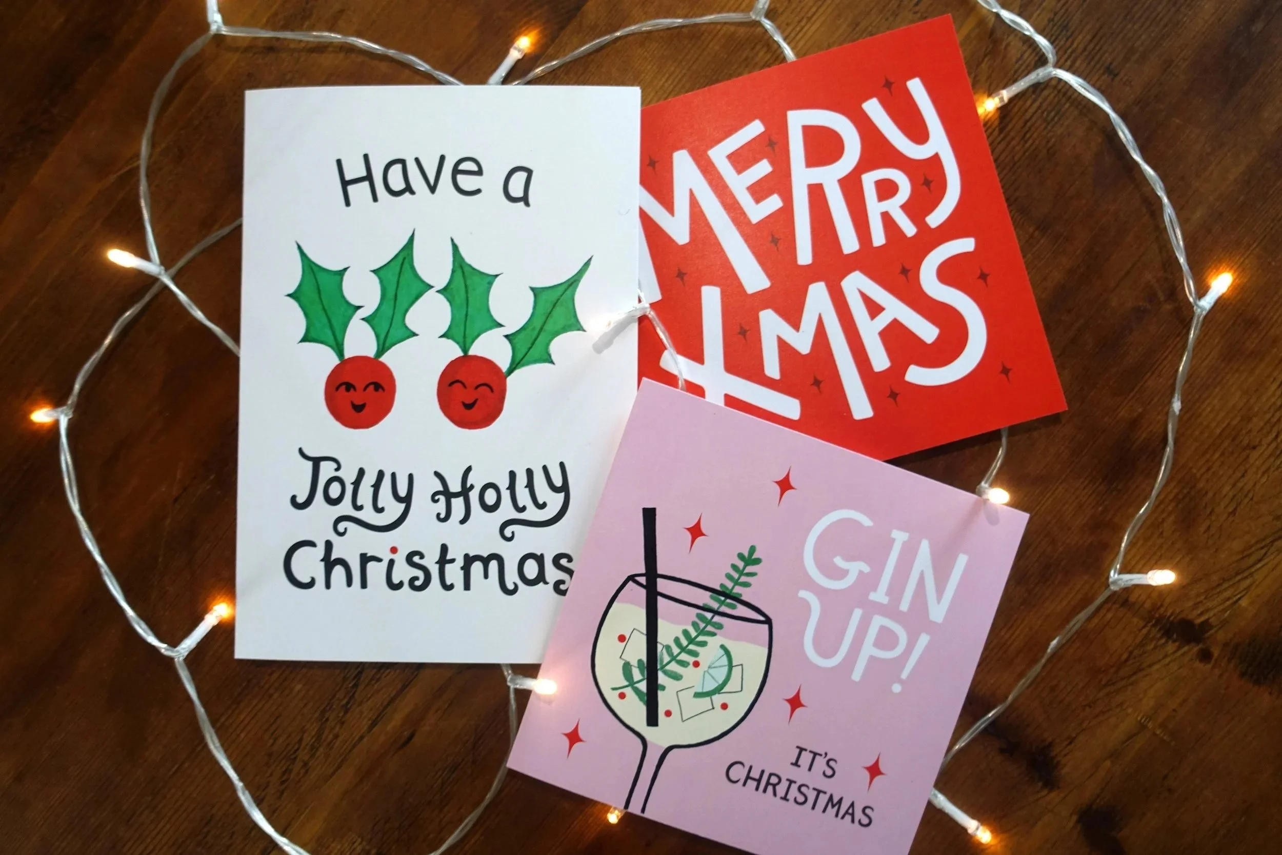 'Merry Xmas' Greetings Cards