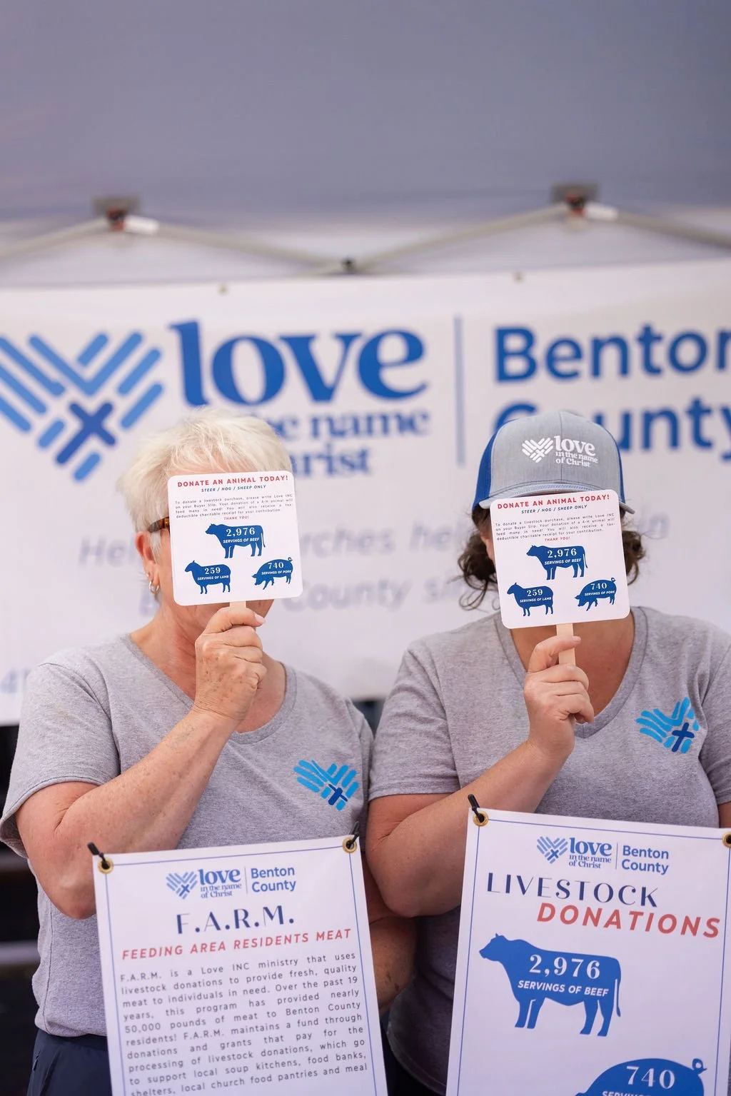 Among their other roles at Love INC... these two could talk livestock all day long! 🐄🐷 

Final numbers are in... donors at the 2026 auction purchased and donated 15 animals to Love INC's FARM Program! YAY! Keep your eye out for a video recap coming