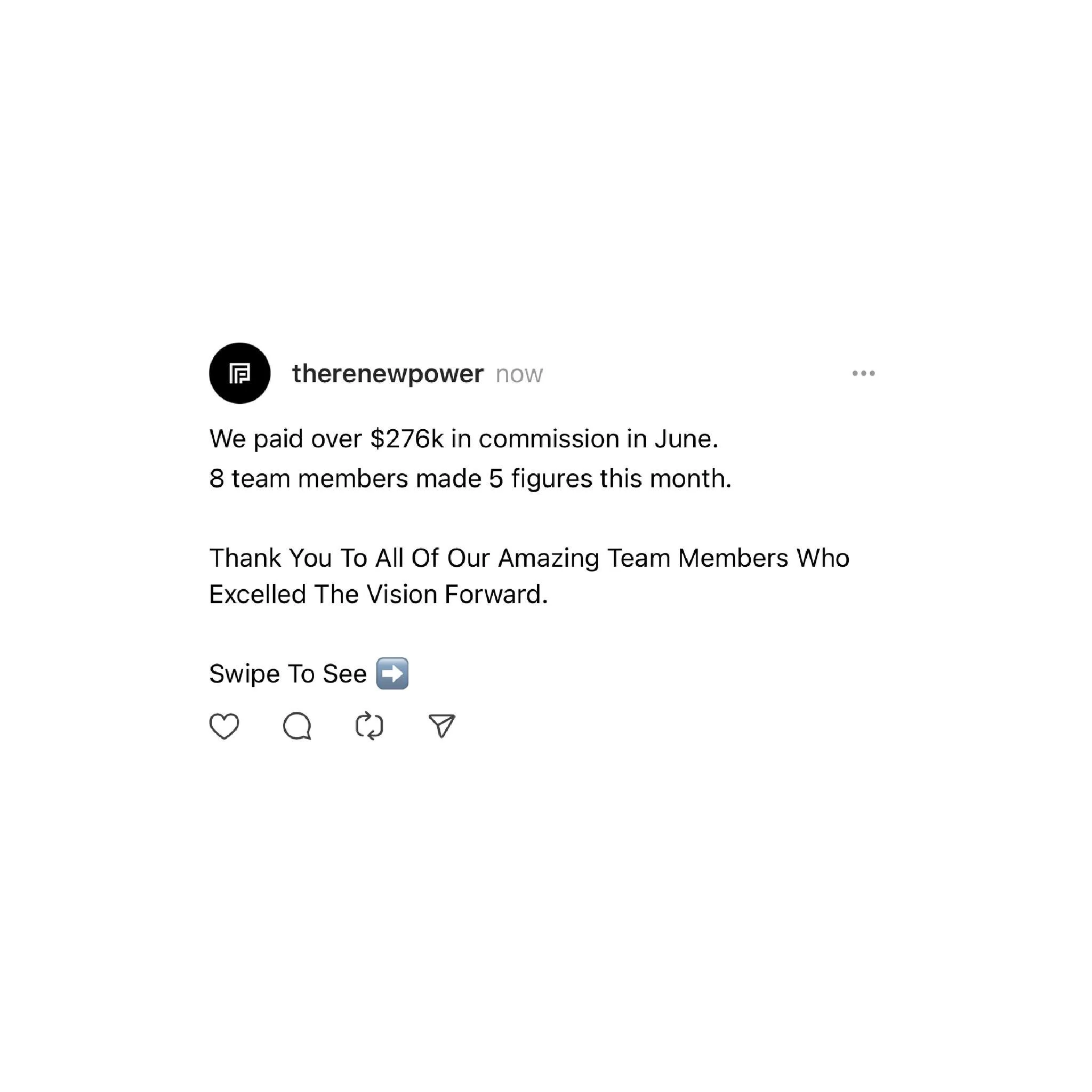 Proven Success in a Proven Industry With a Proven Team. Change the Course of Your Career With us. 🌎
#5FigureClub #Renew